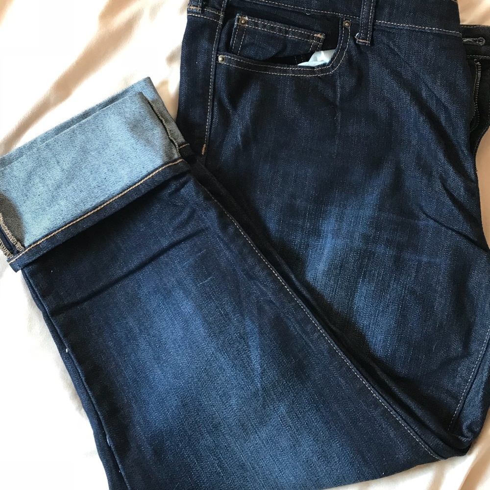 GAP straight cuff crop jeans